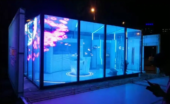 led貼膜屏案例